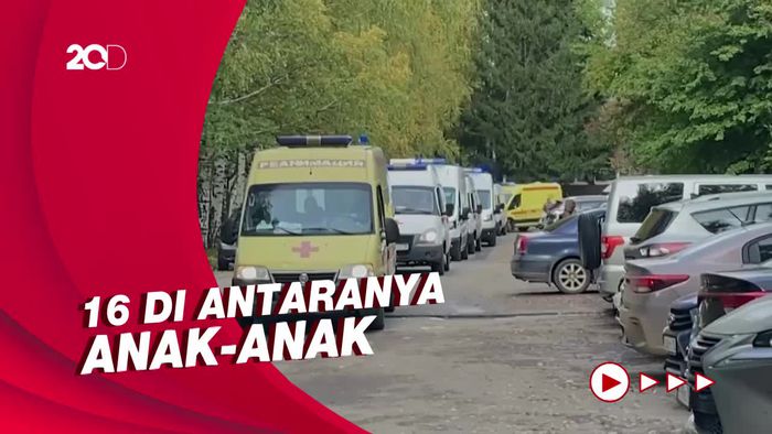 18 Korban Penembakan Sekolah di Rusia dalam Kondisi Kritis