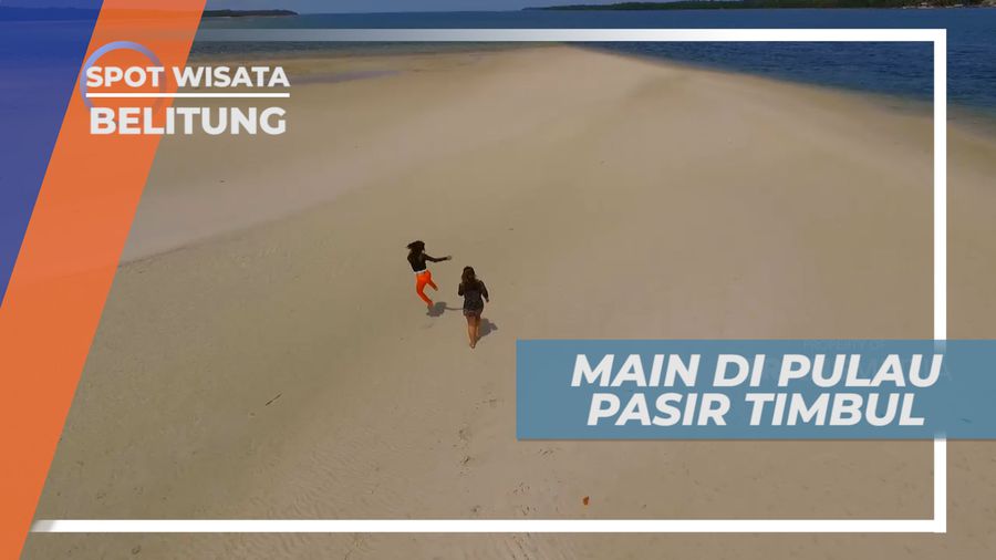 Bermain Puas di Pulau Pasir Timbul, Belitung