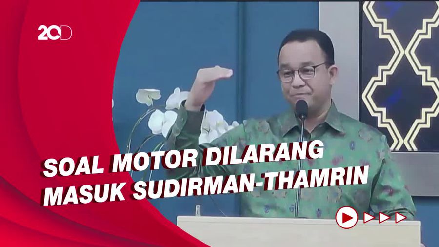 Saat Anies Bicara Keadilan-Sentil Kebijakan Era Ahok soal Motor