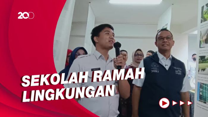Resmikan Sekolah Net Zero, Anies: Gedung Abad 19, Kini Abad 21