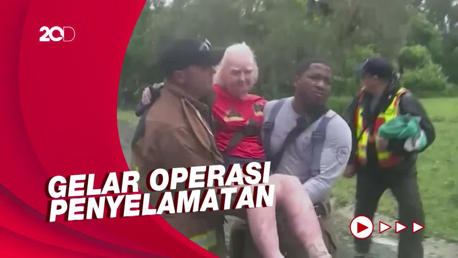 Petugas Evakuasi Jutaan Warga Florida Terjebak Banjir Akibat Badai Ian