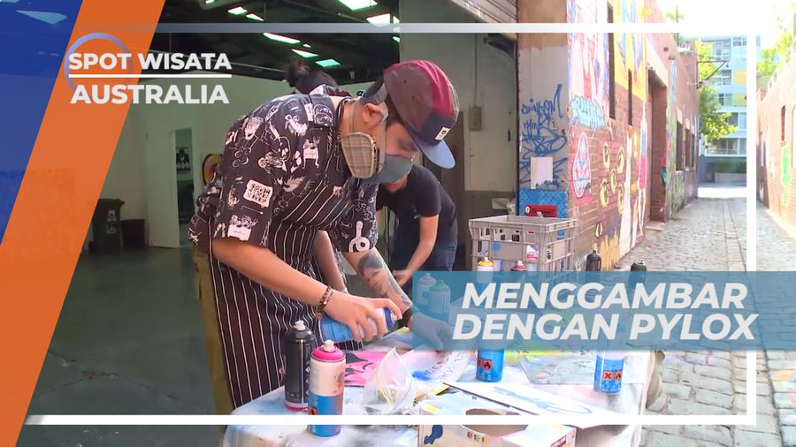 Menggambar dengan Menggunakan Cat Semprot, Australia
