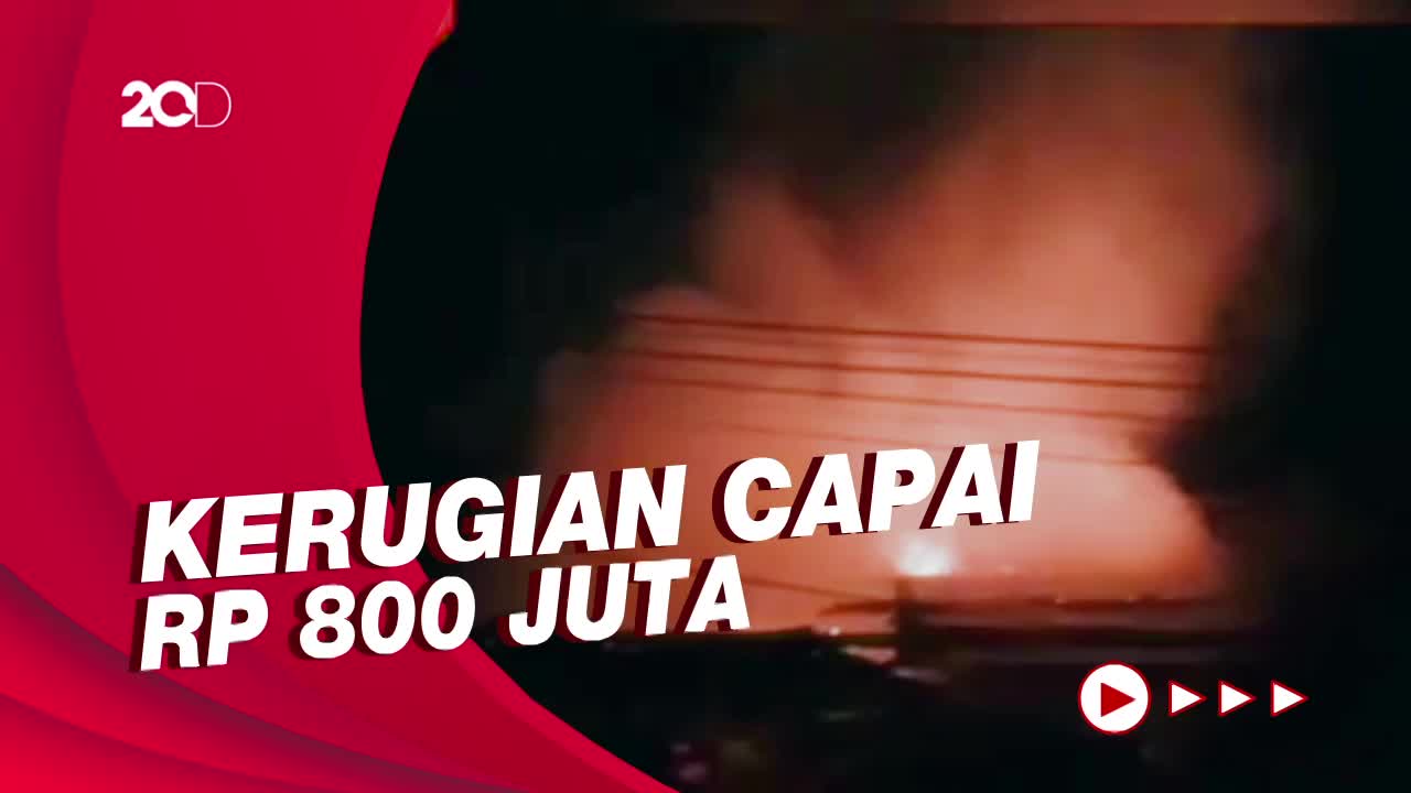 Rumah 2 Lantai Di Pondok Bambu Terbakar, Diduga Akibat Korsleting