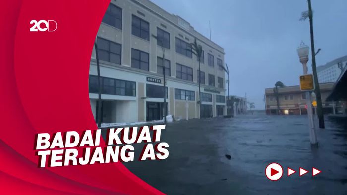 Kota Pesisir di Florida Terendam Banjir Akibat Badai Ian