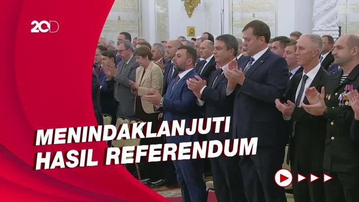 Pimpin Aneksasi 4 Wilayah Ukraina, Putin Dapat Tepukan Meriah
