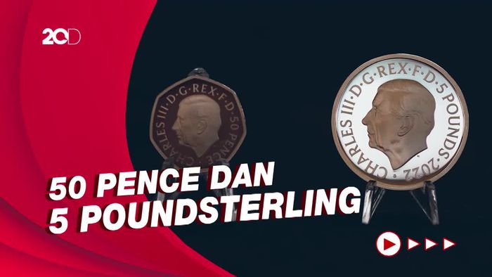 Visual Uang Koin Raja Charles III