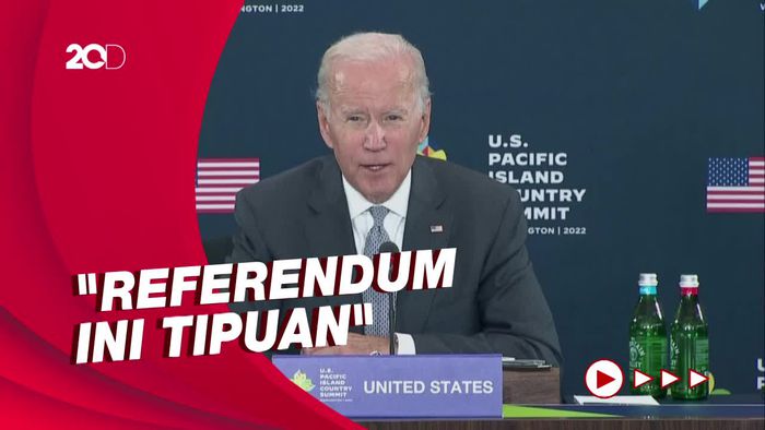 Biden: AS Tak Akan Pernah Akui Klaim Rusia Atas Wilayah Ukraina