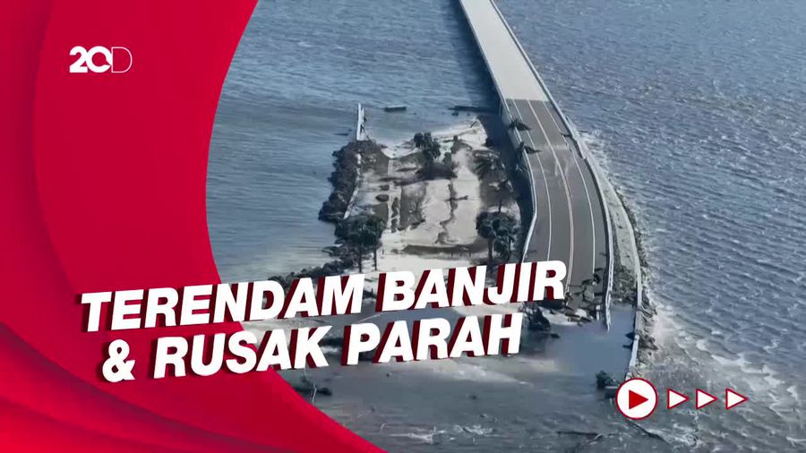 Akses ke Pulau Sanibel di Florida Terputus Dihantam Badai Ian