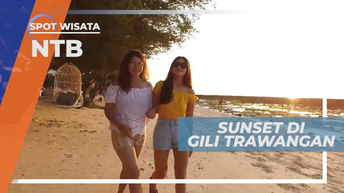 Menikmati Romantisme Cahaya Senja yang Cantik di Ufuk Barat, Lombok