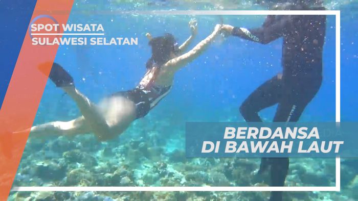 Serunya Berdansa Ria di Indahnya Bawah Laut Pulau Kambing, Tanjung Bira