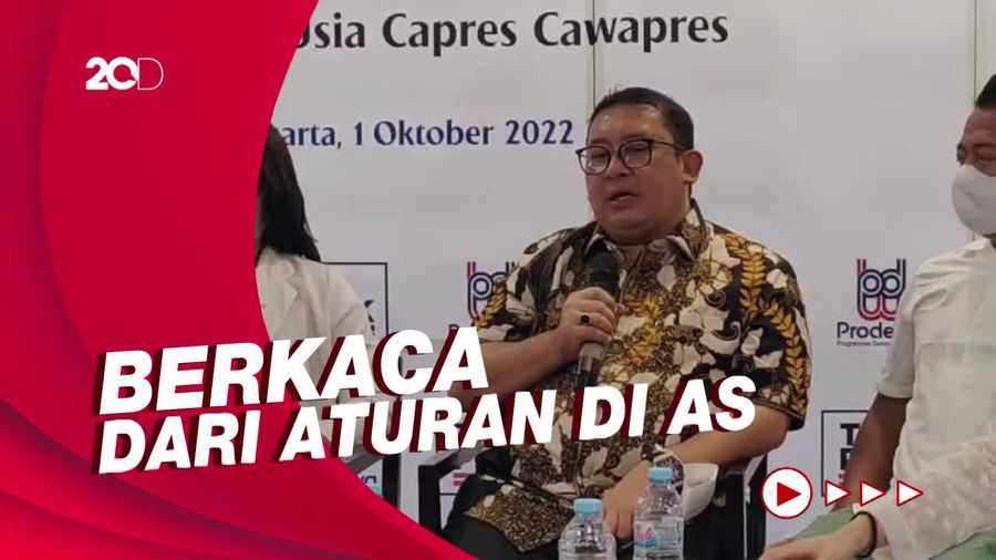 Fadli Zon Usul Batas Usia Minimal Capres-Cawapres 35 Tahun