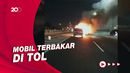 Mobil Terbakar di Tol JORR Pulo Gebang Jaktim, 1 Unit Meluncur