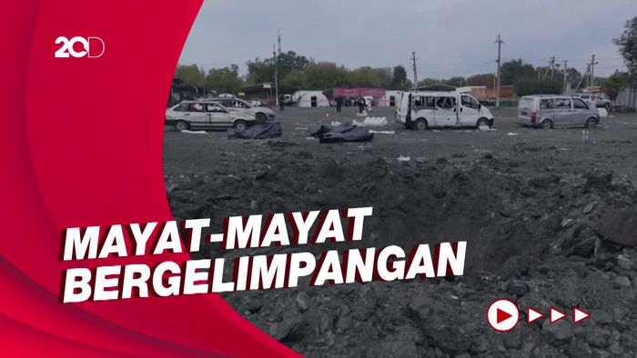 Mayat Bergelimpangan usai Serangan Rusia di Zaporizhzhia Ukraina