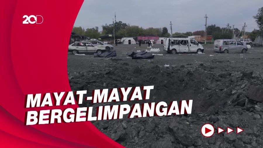 Mayat Bergelimpangan usai Serangan Rusia di Zaporizhzhia Ukraina