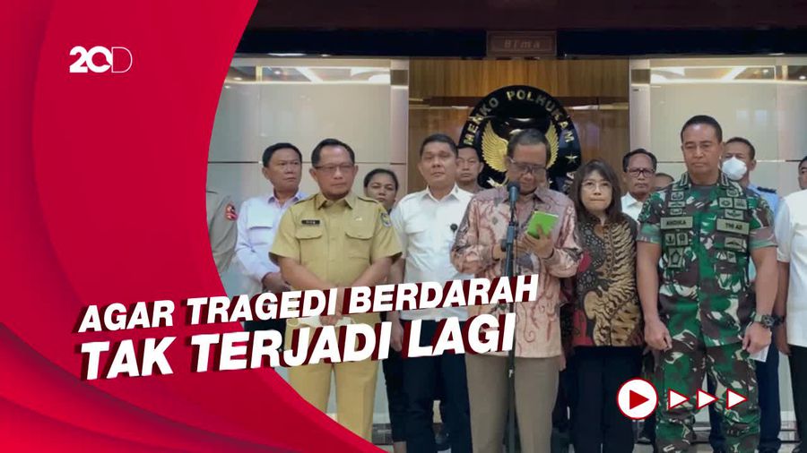 Mahfud Ungkap Arahan Presiden Kepada PSSI Usai Tragedi Kanjuruhan