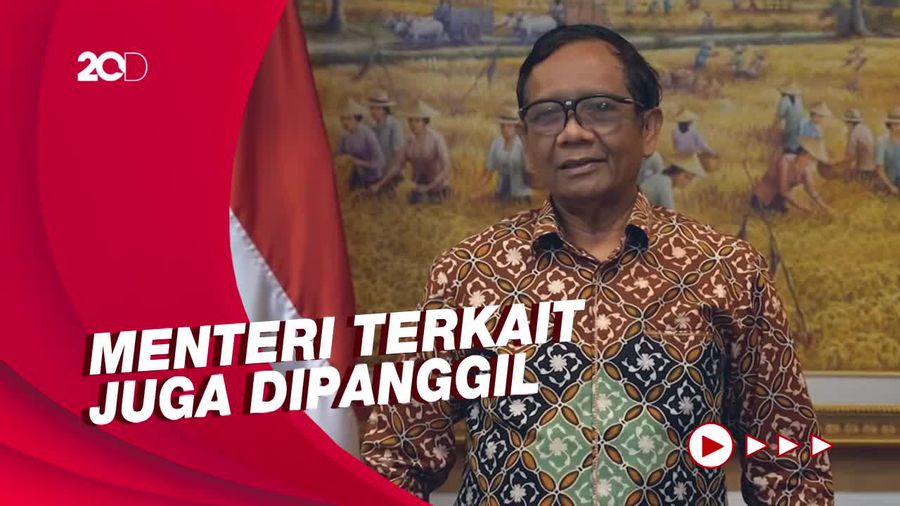 Bahas Tragedi Kanjuruhan, Mahfud Panggil Kapolri-PSSI Hari Ini