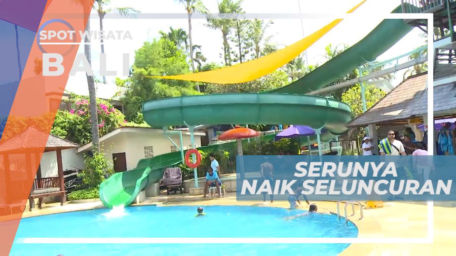 Seru-seruan Mencoba Seluncuran Kolam Renang yang Memacu Adrenalin, Bali