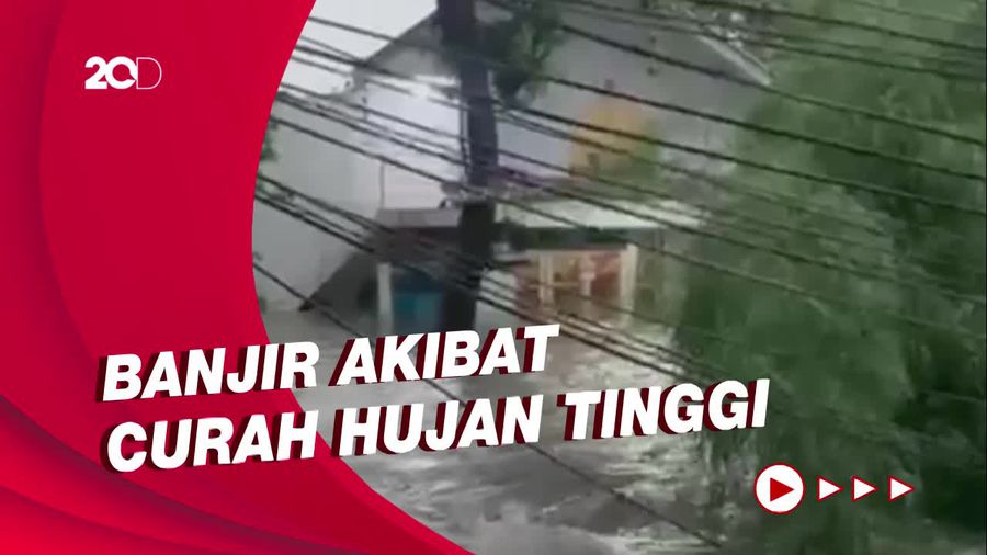 Perumahan Pondok Karya Mampang Kebanjiran, Warga Harap Hujan Berhenti