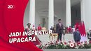Momen Jokowi Pimpin Upacara HUT ke-77 TNI