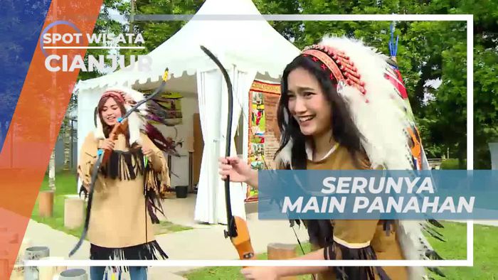Adu Akurasi Bermain Panahan di Alam Imajinasi Cianjur