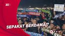 Suporter Jogja-Solo Doa Bersama untuk Tragedi Kanjuruhan
