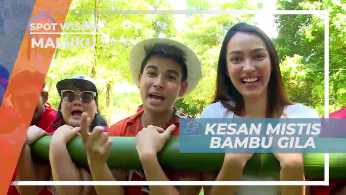 Bambu Gila, Atraksi Menahan Bambu Bersama-sama, Maluku 