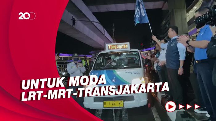 Anies Resmikan Tarif Integrasi LRT-MRT-TransJ: Maksimal Rp 10 Ribu