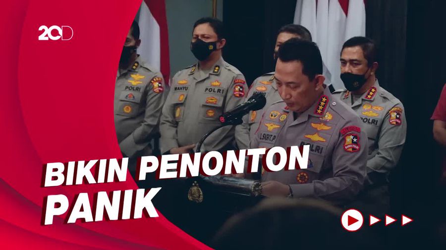 Kapolri Ceritakan Detik-detik 11 Tembakan Gas Air Mata di Kanjuruhan