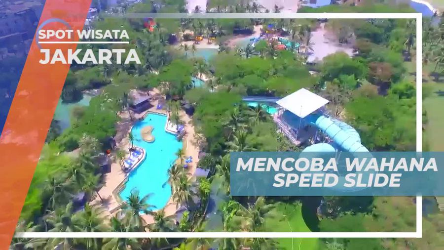 Meluncur Seru Dari Wahana Speed Slide, Jakarta