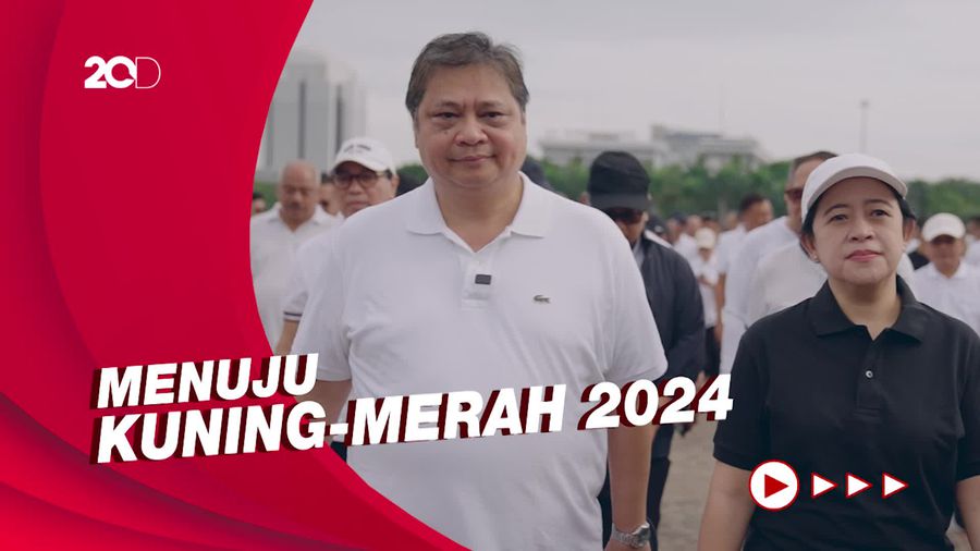 Jalan Santai Jalin Kolaborasi Berkelanjutan Golkar dan PDIP