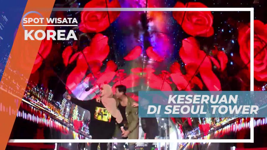 Berfoto di Kawasan Wisata Seoul Tower Korea Selatan