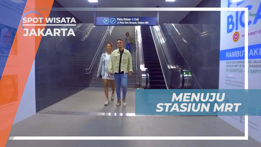 Liburan Seru Menikmati Suasana Jalanan Ibu Kota Menuju Stasiun MRT, Jakarta
