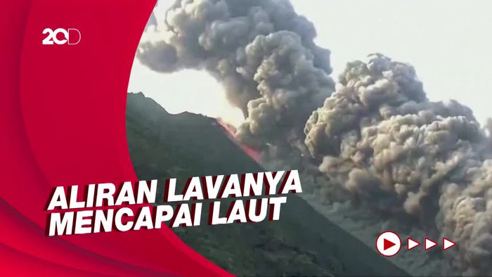 Gunung Stromboli di Italia Meletus
