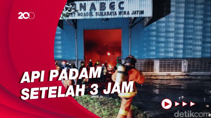 Gudang Karet di Surabaya Terbakar, Tak Ada Korban Jiwa