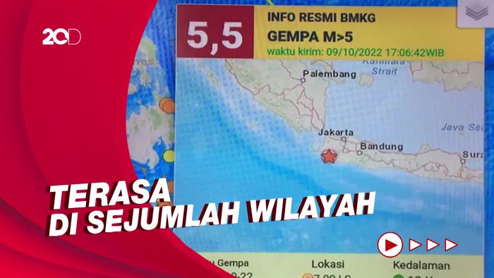 Analisa BMKG terkait Gempa Bumi Magnitudo 5.5 di Bayah