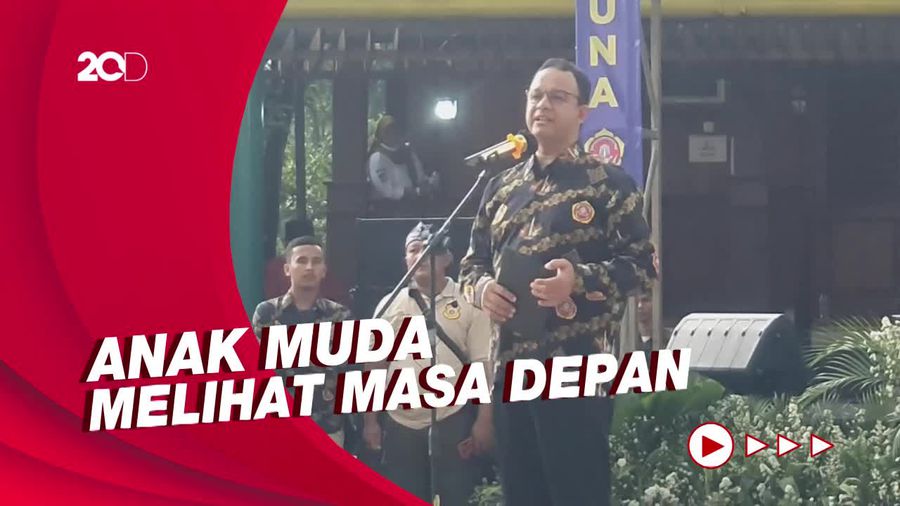 Diteriaki Presiden saat Hadiri HUT Karang Taruna, Anies Bicara Peran Anak Muda