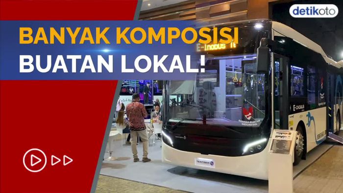 Keren! Bus Listrik Tentrem Pakai Baterai Buatan Dalam Negeri