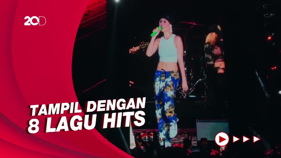 Penampilan Spektakuler Agnez Mo di Synchronize Festival