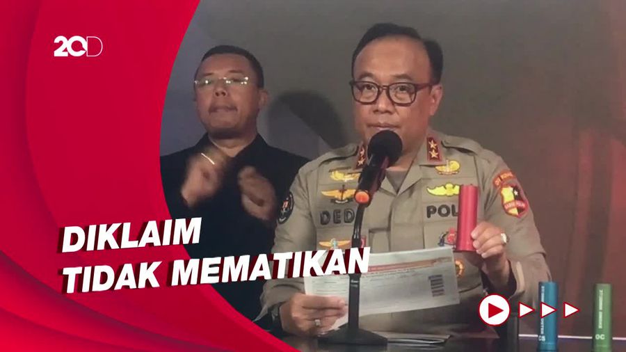 Polri Tunjukkan 3 Jenis Gas Air Mata yang Ditembakan di Kanjuruhan