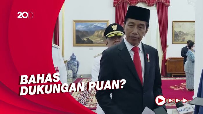 Soal Pertemuan di Batu Tulis, Jokowi: Tanya Bu Mega