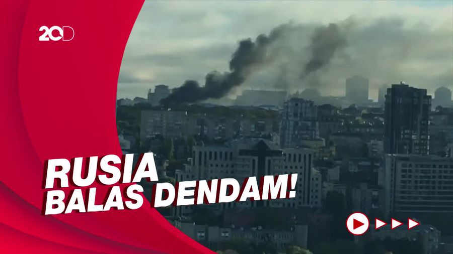 Balas Ledakan Jembatan Crimea Rusia Hujani Rudal ke Ukraina