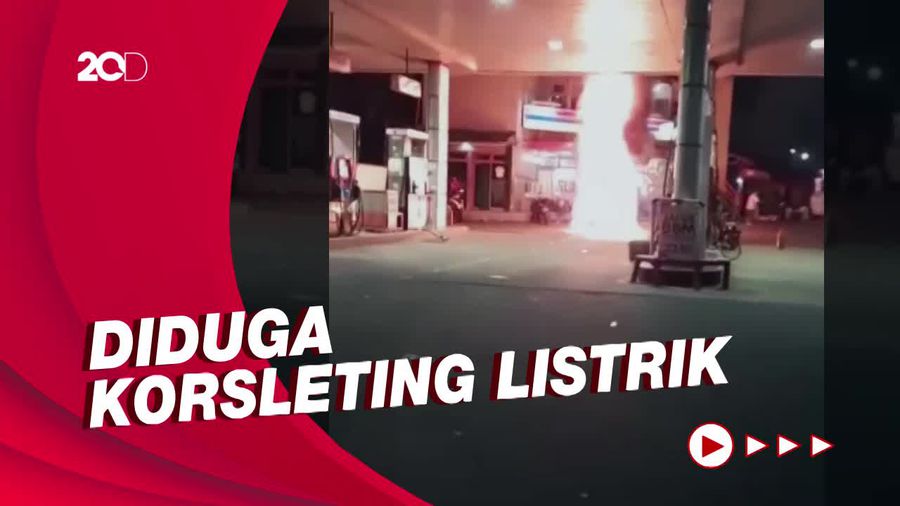 Motor Terbakar di SPBU Puncak, Warga Panik Berhamburan