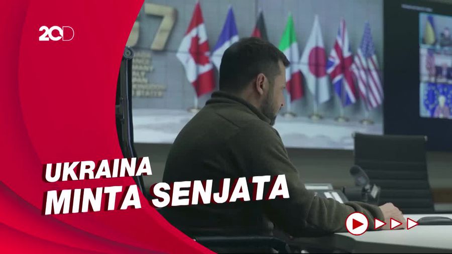 Zelensky Minta Bantuan Senjata Negara G7 untuk Atasi Serangan Rusia