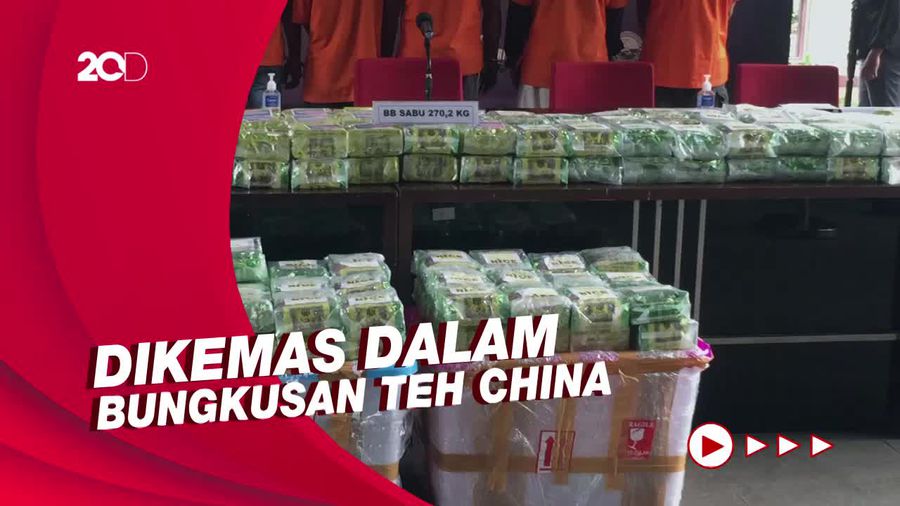 Polisi Gagalkan Peredaran 270 Kg Sabu Masuk ke RI