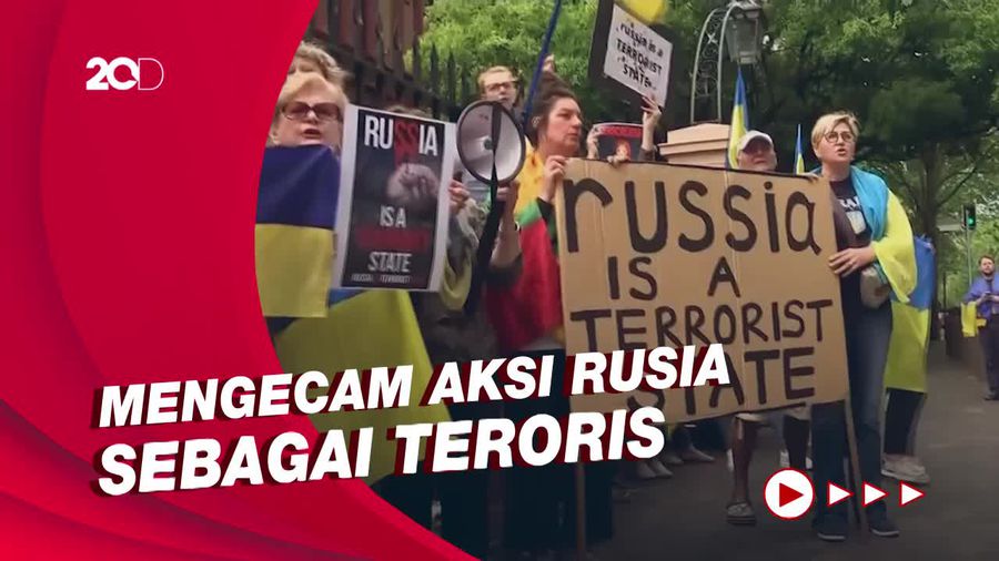 Warga Ukraina di Australia Gelar Aksi Protes Perang