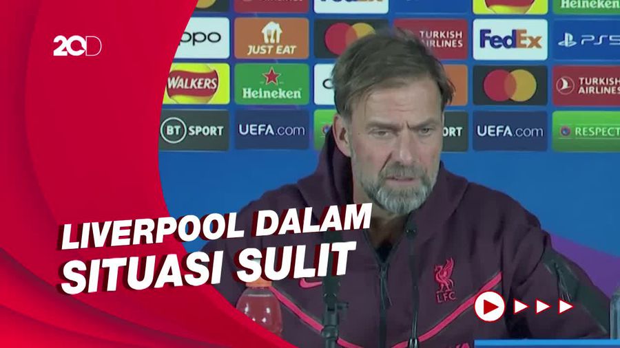Liverpool Bobrok dan Dihantam Badai Cedera, Klopp Minta Maaf