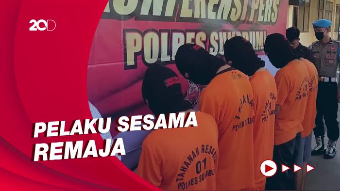 7 Orang Pelaku Pembacokan Remaja Sukabumi Ditangkap Polisi