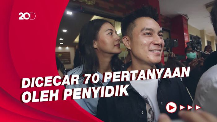 Baim Wong dan Paula yang Irit Bicara Usai Diperiksa Polisi