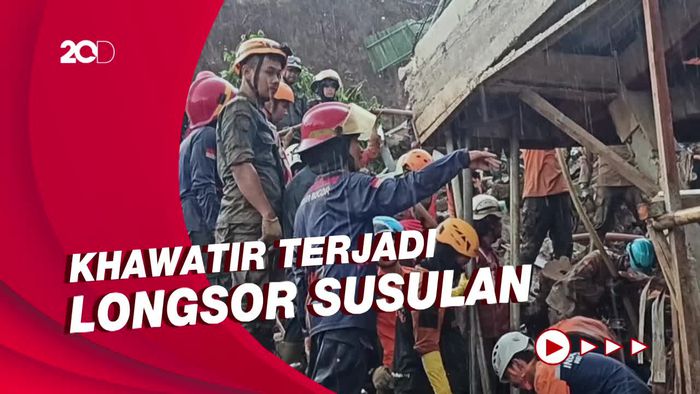 1 Korban Belum Ketemu, Tim SAR Lanjutkan Pencarian Korban Longsor Bogor