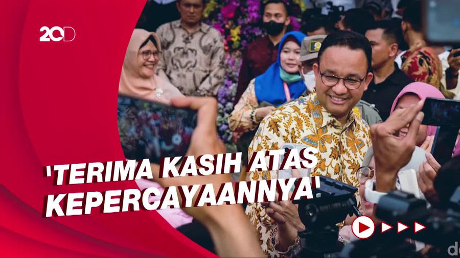 Ucapan Terima Kasih dan Pesan Perpisahan Haru Anies di Balai Kota